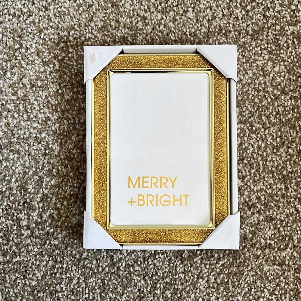 Malden International Design Gold Merry + Bright Picture Frame